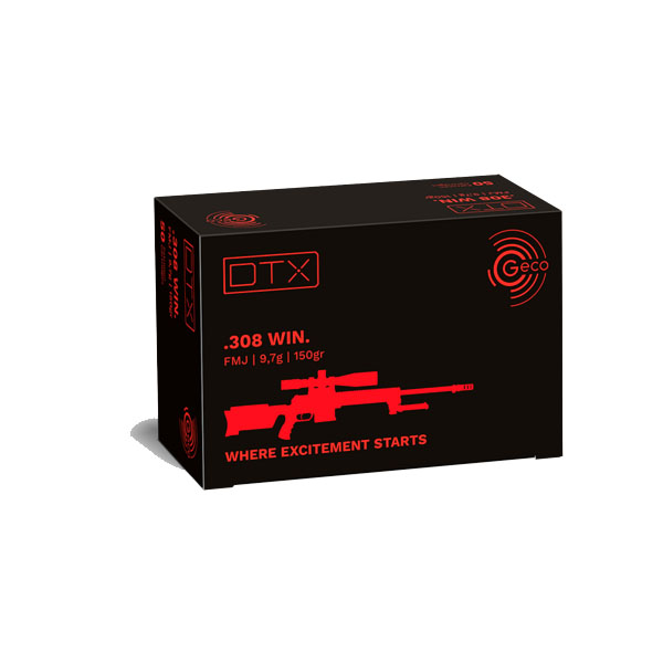 Geco .308win FMJ DTX 150gr 50/ask
