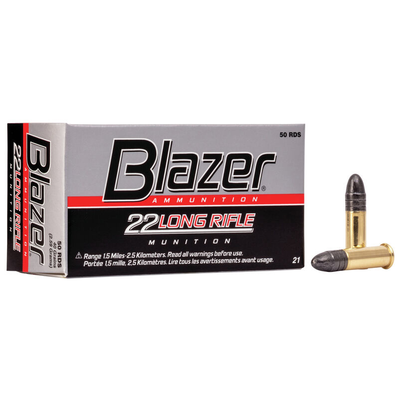 Blazer Rimfire Ammo 22 LR Lead RN 40gr