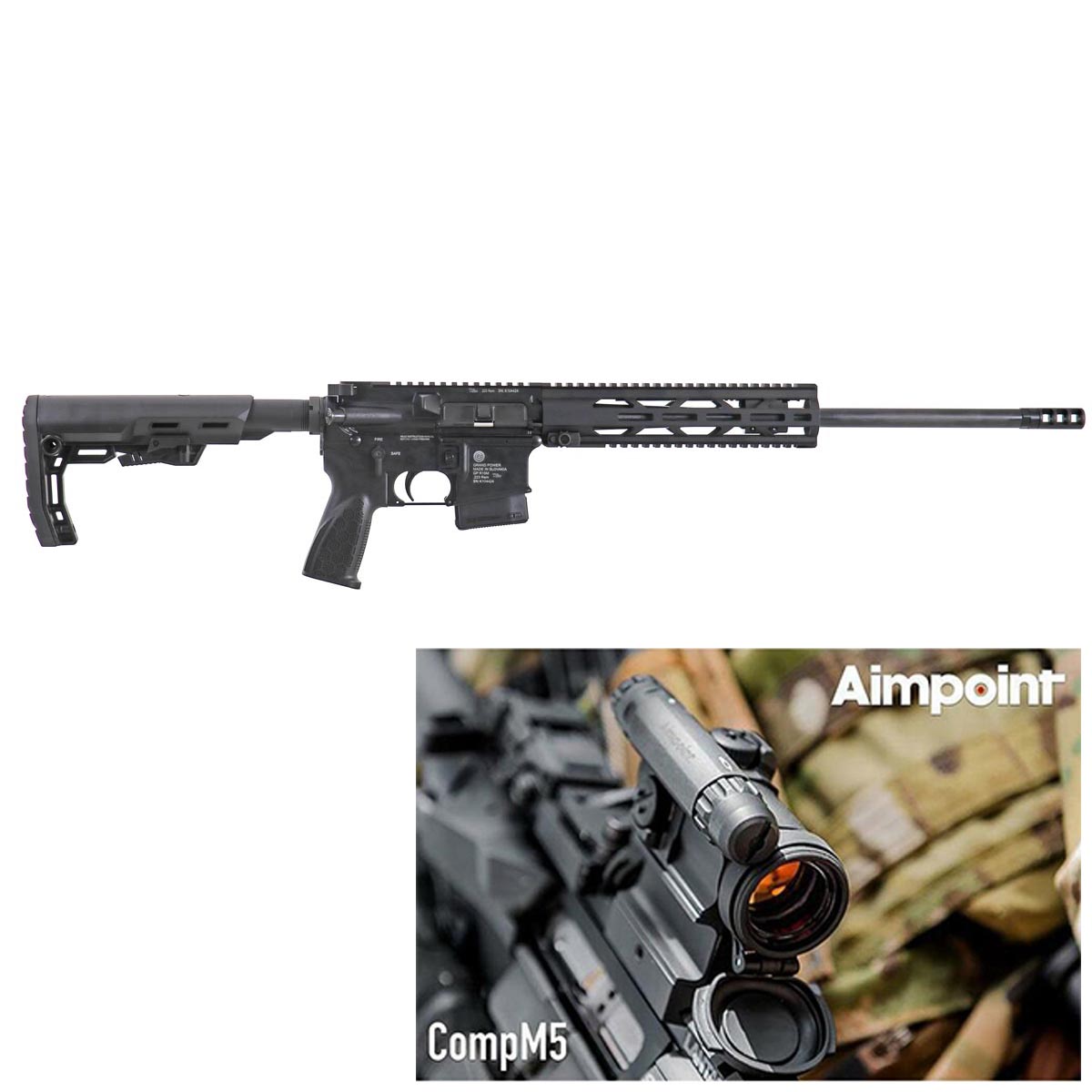 Grand Power GP R15M + Aimpoint Comp M5