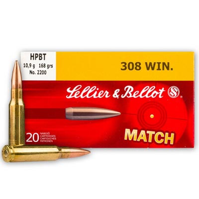 Sellier & Bellot Match .308 Win 168gr